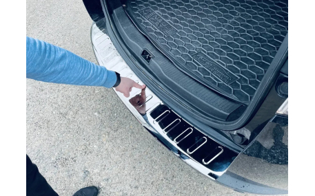 Накладка на задний бампер Renault Megane