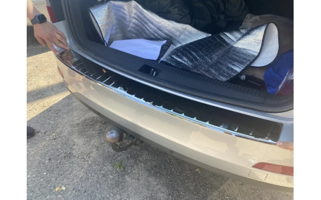 Накладка на задний бампер Skoda Octavia A7 2013-2017