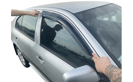 Дефлекторы окон Skoda Octavia A5 Liftback