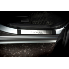 Накладки на пороги Mitsubishi Lancer X