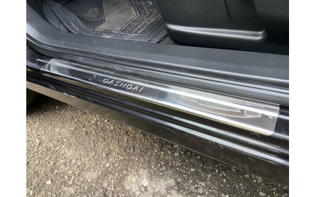 Накладки на пороги Nissan Qashqai