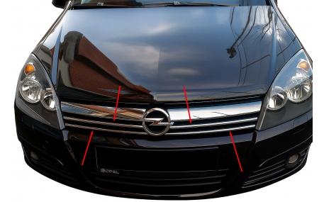 Хром накладки Opel Astra H