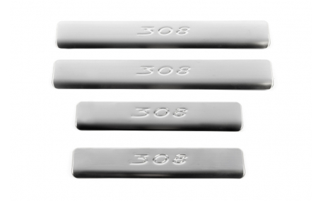 Накладки на пороги Peugeot 308