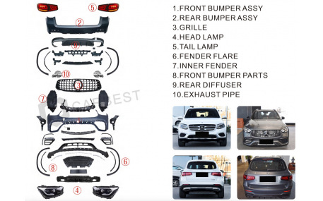 Комплект обвеса Mercedes GLC-Class X253 2016-2019