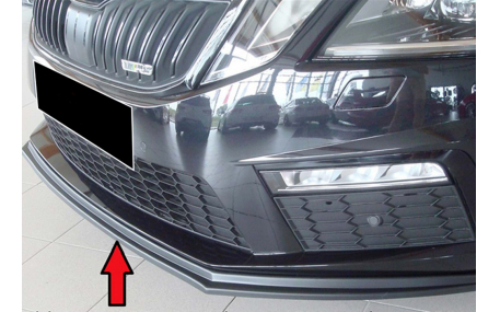 Накладка передняя Skoda Octavia A7 2017-2020