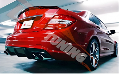 Накладка задняя Mercedes C-class W204 2007-2011