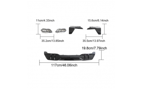 Накладка задняя BMW X5 G05 2019-2023