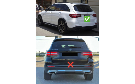 Накладка задняя Mercedes GLC-class X253 2016-2019