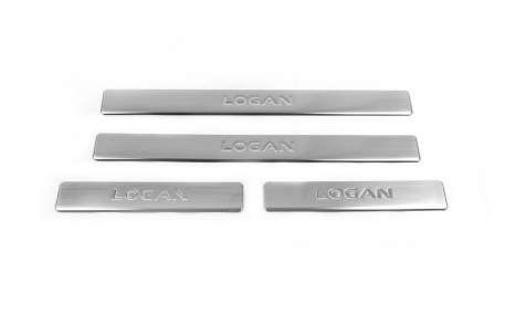 Накладки на пороги Renault Logan