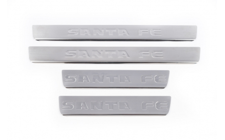 Накладки на пороги Hyundai Santa Fe
