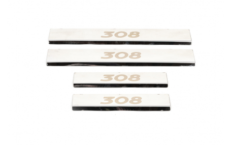 Накладки на пороги Peugeot 308