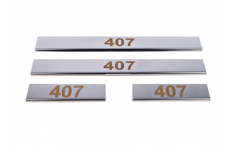 Накладки на пороги Peugeot 407