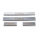 Накладки на пороги Skoda Fabia