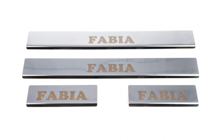 Накладки на пороги Skoda Fabia