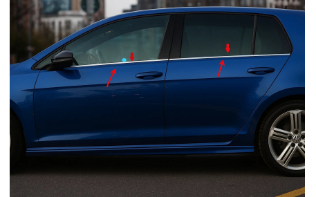 Хром накладки Volkswagen Golf 6