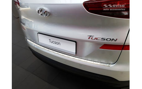 Накладка на задний бампер Hyundai Tucson 2018-2021