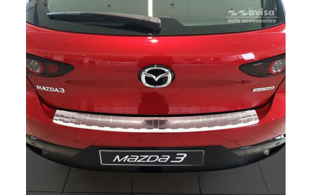 Накладка на задний бампер Mazda 3