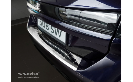 Накладка на задний бампер Peugeot 508