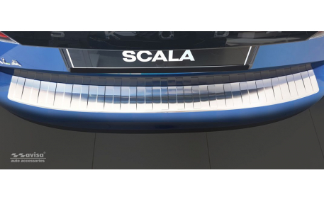 Накладка на задний бампер Skoda Scala