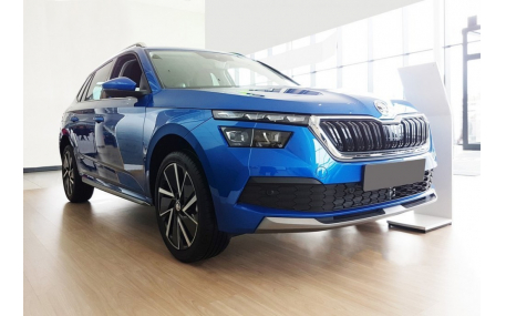 Накладка на задний бампер Skoda Kamiq