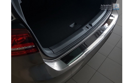 Накладка на задний бампер Volkswagen Golf 7