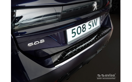 Накладка на задний бампер Peugeot 508