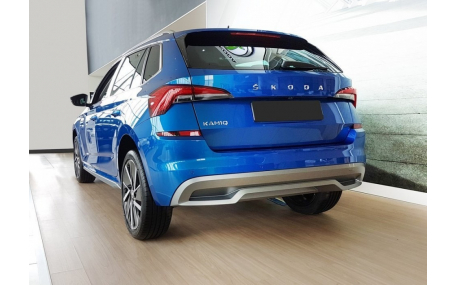 Накладка на задний бампер Skoda Kamiq