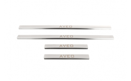 Накладки на пороги Chevrolet Aveo