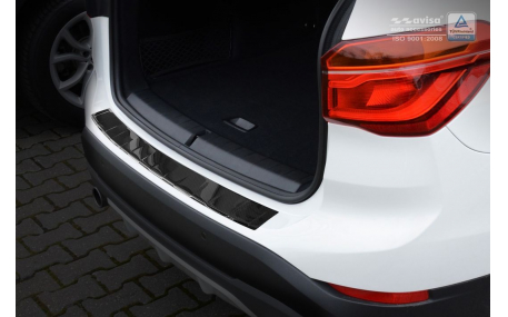 Накладка на задний бампер BMW X1 F48