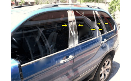 Хром накладки BMW X5 E53