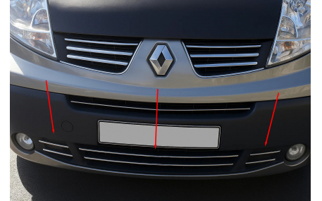 Хром накладки Renault Trafic