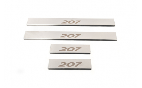 Накладки на пороги Peugeot 207