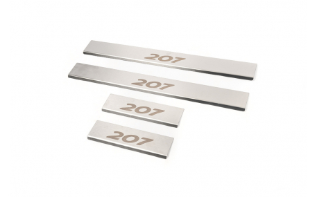 Накладки на пороги Peugeot 207