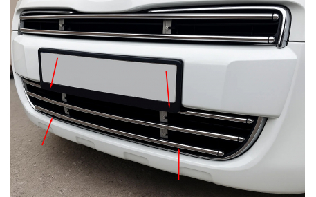 Хром накладки Peugeot Partner