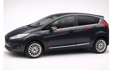Хром накладки Ford Fiesta