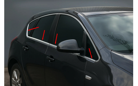 Хром накладки Opel Astra J