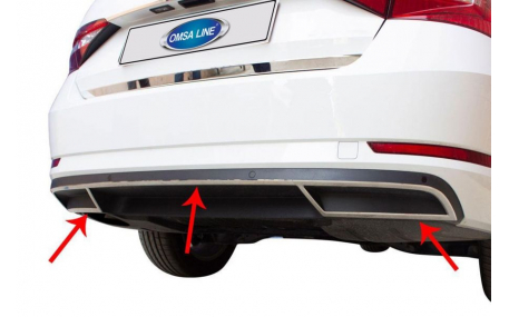 Хром накладки Skoda Superb