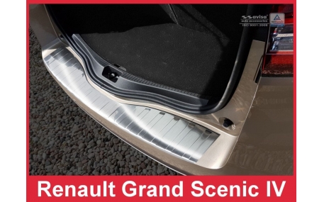 Накладка на задний бампер Renault Grand Scenic