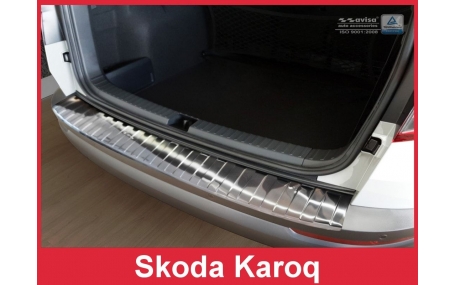 Накладка на задний бампер Skoda Karoq