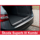 Накладка на задний бампер Skoda Superb