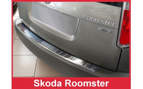 Накладка на задний бампер Skoda Roomster