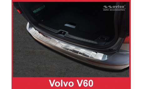 Накладка на задний бампер Volvo V60