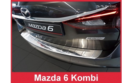 Накладка на задний бампер Mazda 6