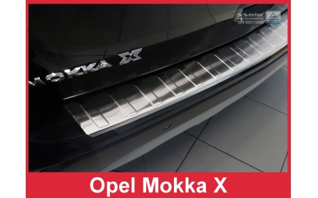 Накладка на задний бампер Opel Mokka 2016-2020