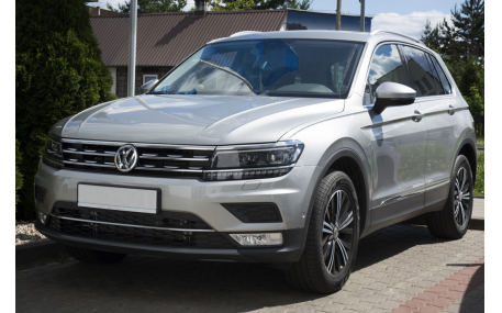 Накладка на задний бампер Volkswagen Tiguan