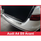 Накладка на задний бампер Audi A4 B9