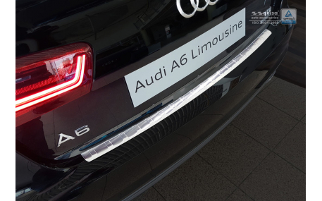 Накладка на задний бампер Audi A6 C7 2015-2018
