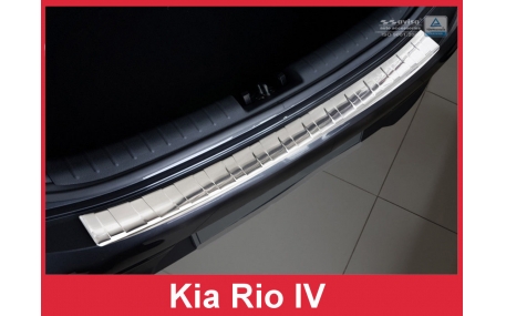 Накладка на задний бампер Kia Rio
