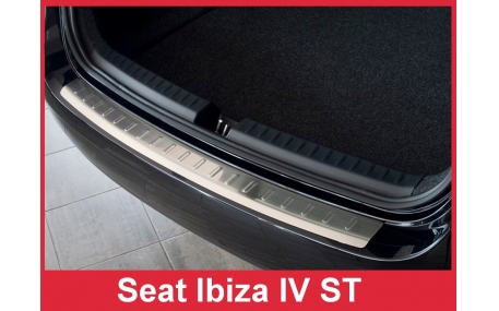 Накладка на задний бампер Seat Ibiza