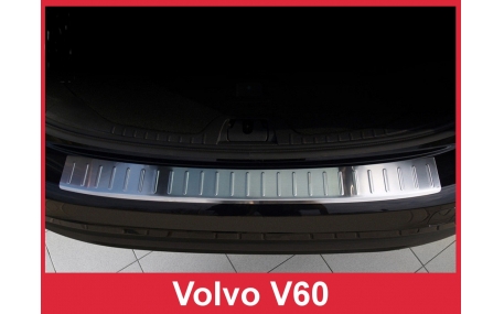 Накладка на задний бампер Volvo V60